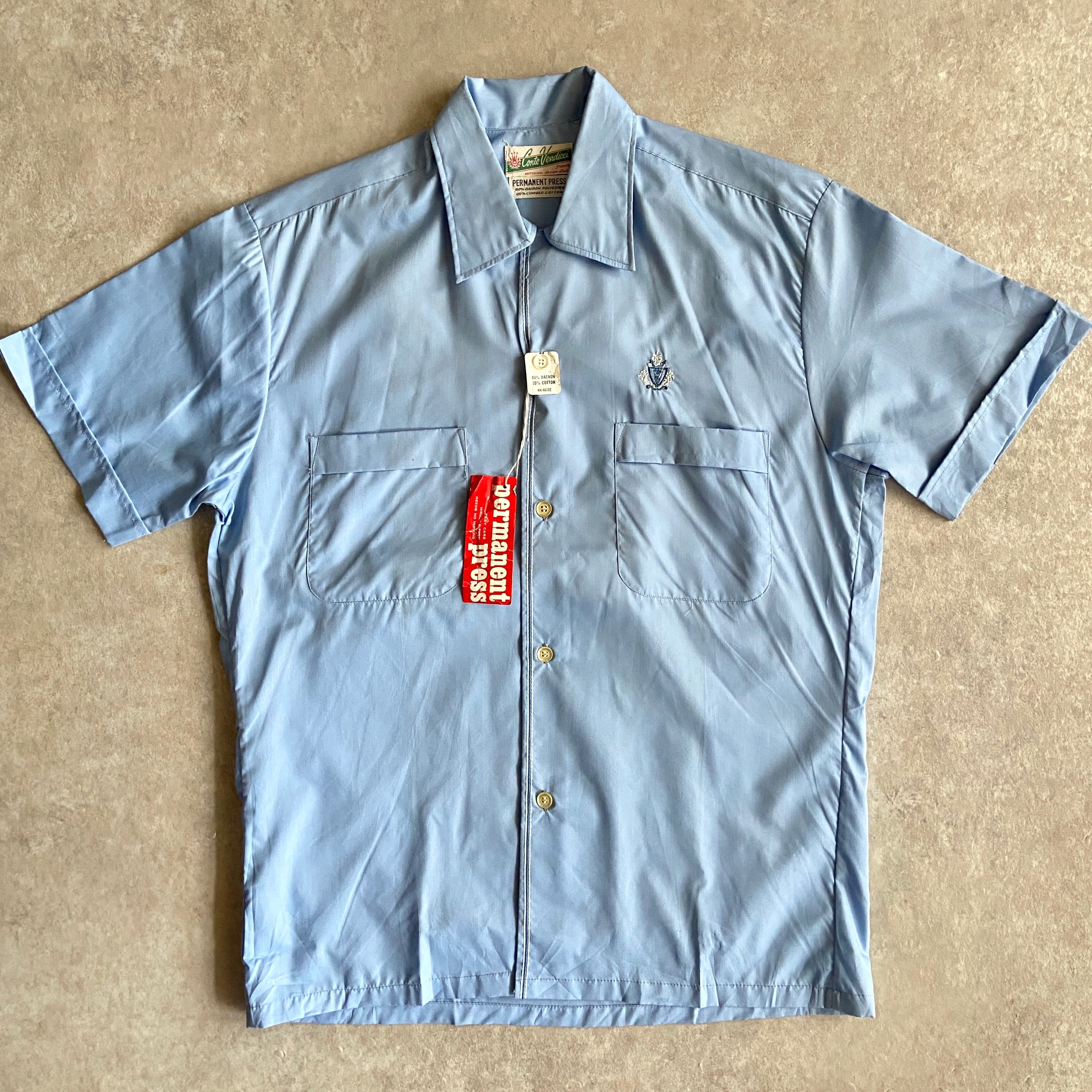 1970s Dead Stock Conte Vendicci S/S Shirt S位