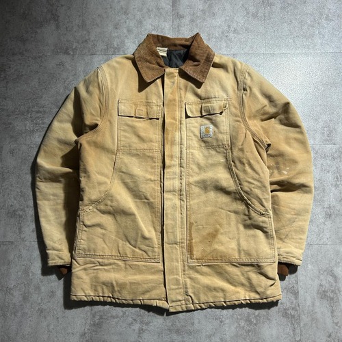 80-90s 星タグ USA製 carhartt ブラウン トラディショナルジャケット L