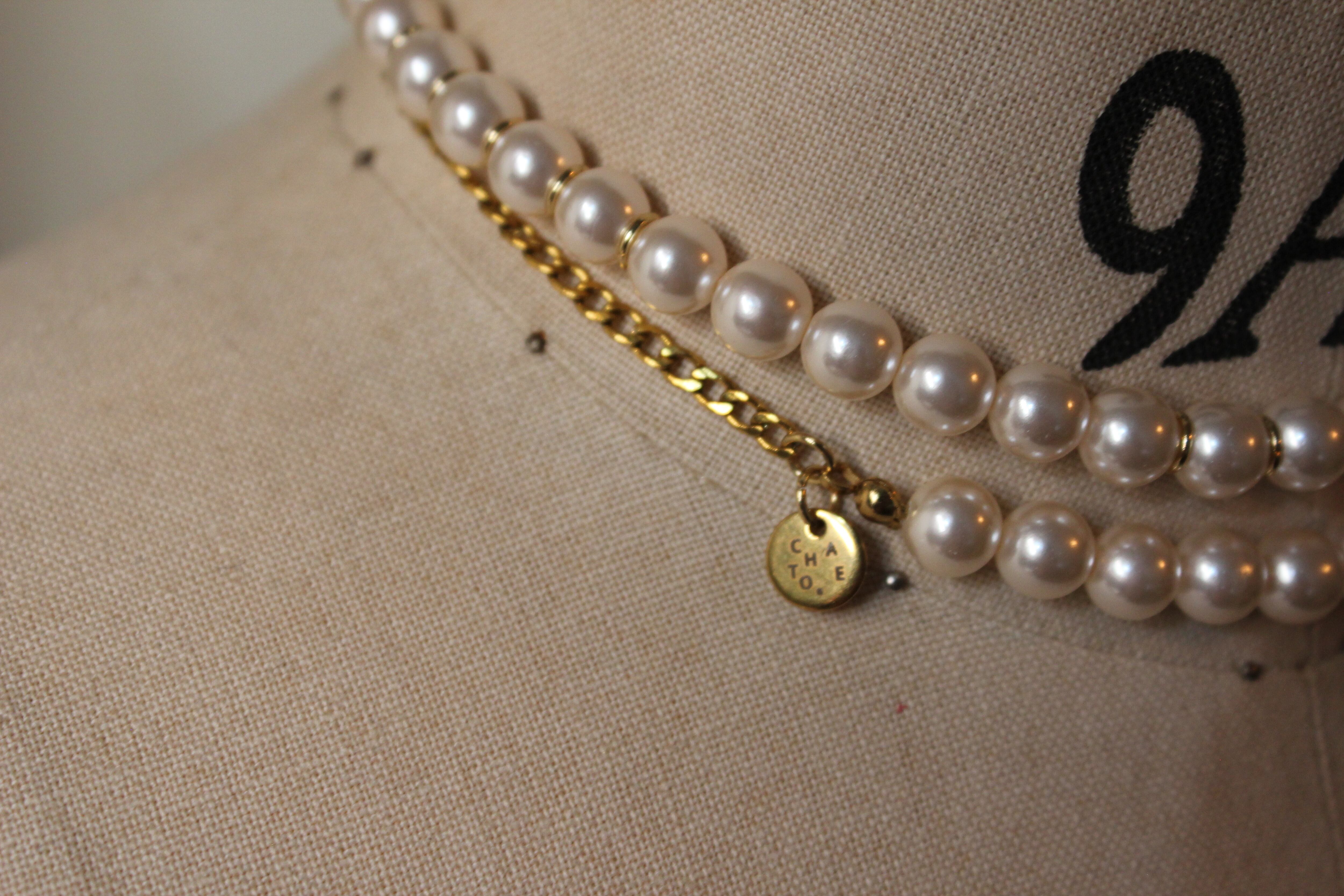 3way pearl necklace | CHATOE