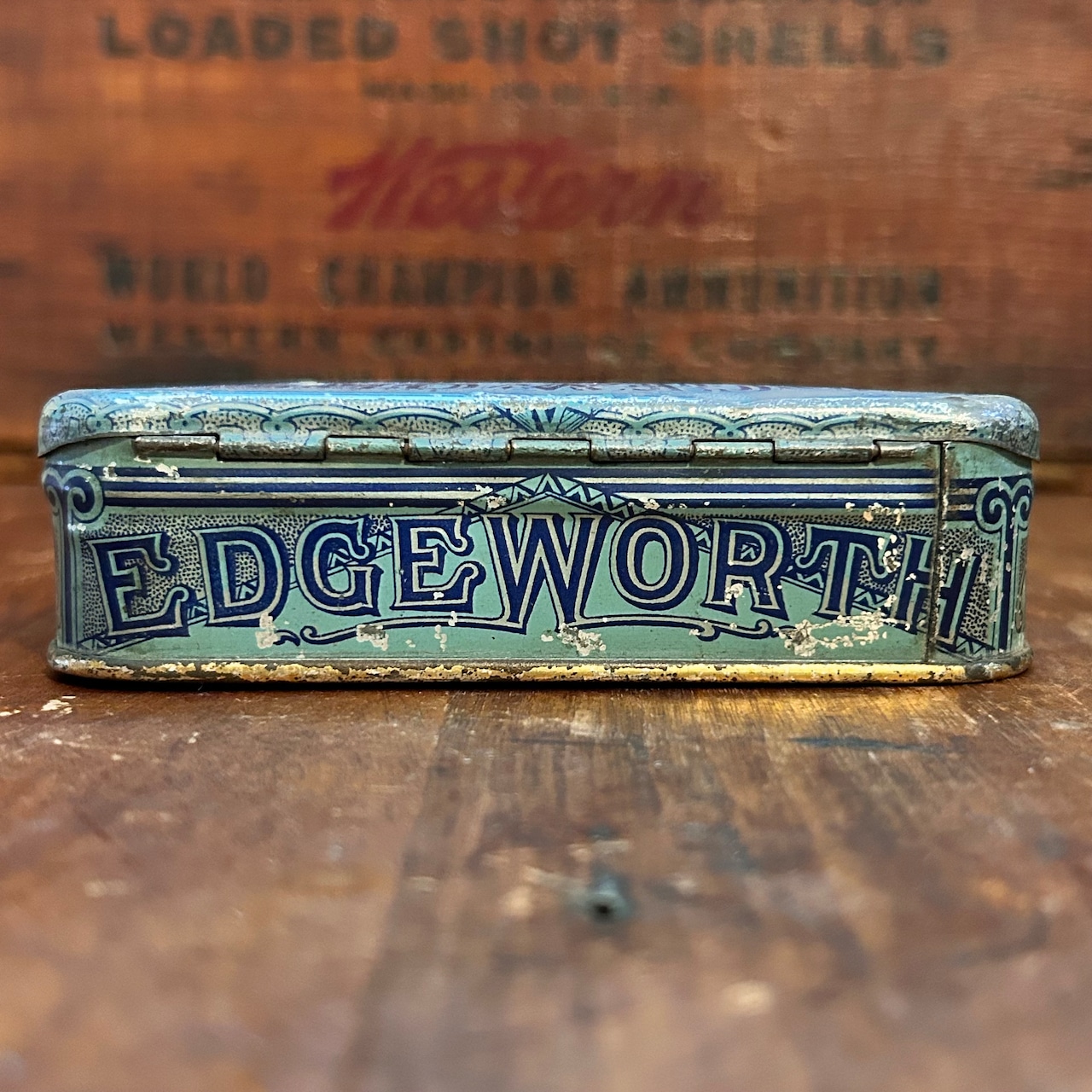 1910s–1920s エッジワース アンティーク タバコ缶 EDGEWORTH EXTRA HIGH GRADE PLUG SLICE Vintage Tobacco Tin T-768