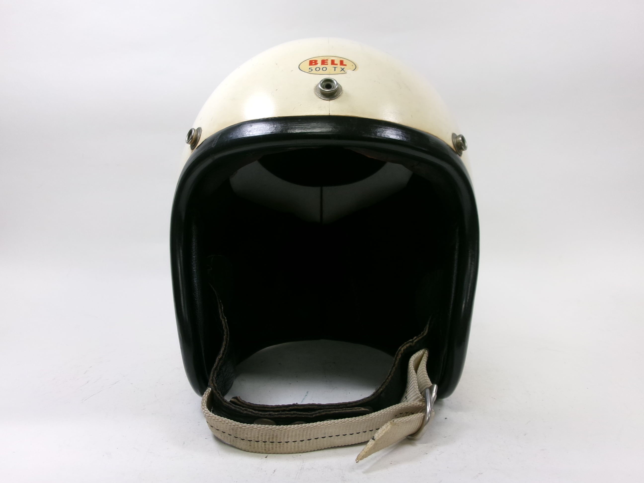 最初期! 70s BELL R-T ジェットヘルメット 赤 7 3/8 目深加工済み M
