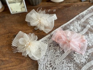 予約 : rose hairband / pin〔OREN〕