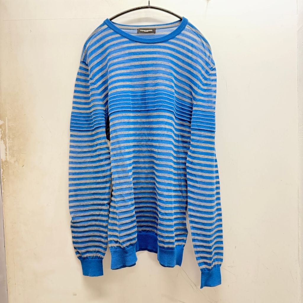 SHAREEF シャリーフ SHAGGY KNIT シャギーニット 2 ブラックパープル