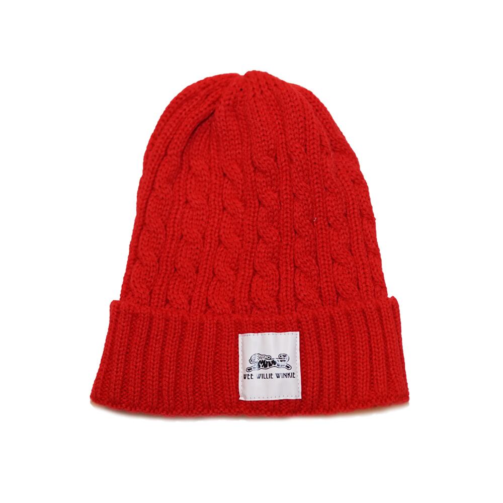 WWWTYO / WWWCAT TAG KNITCAP (RED)