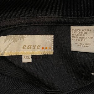 【ease】ビッグサイズ オーバーサイズ 半袖 ポロシャツ 2XL ボーダー US古着 アメリカ古着