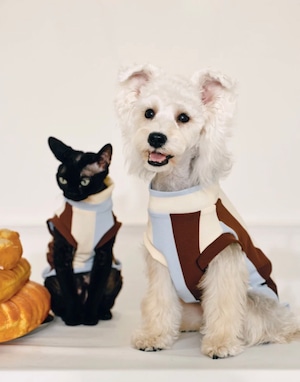 STRIPED KNITTED TAND Blue