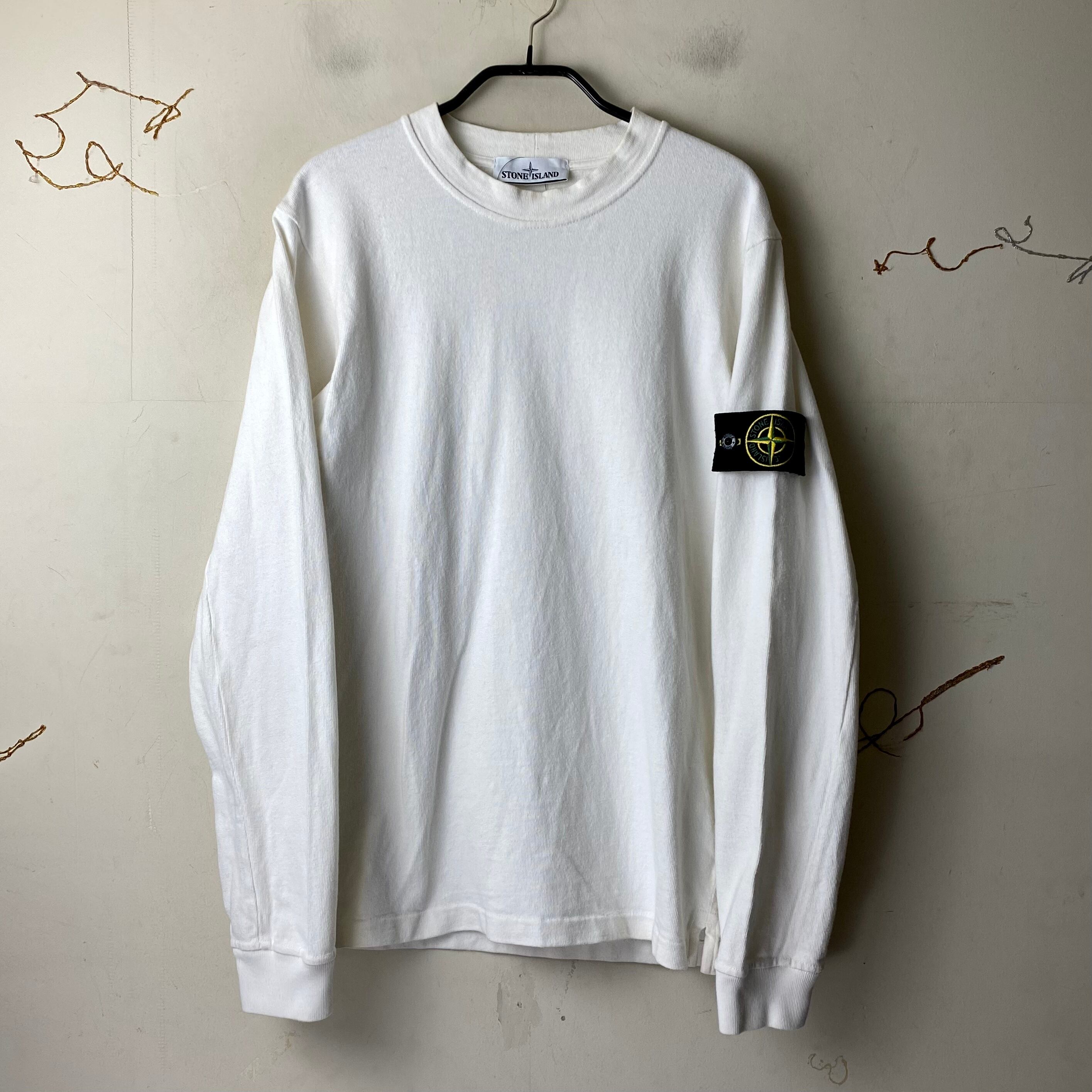 STONE ISLAND white sweat shirt | NOIR ONLINE