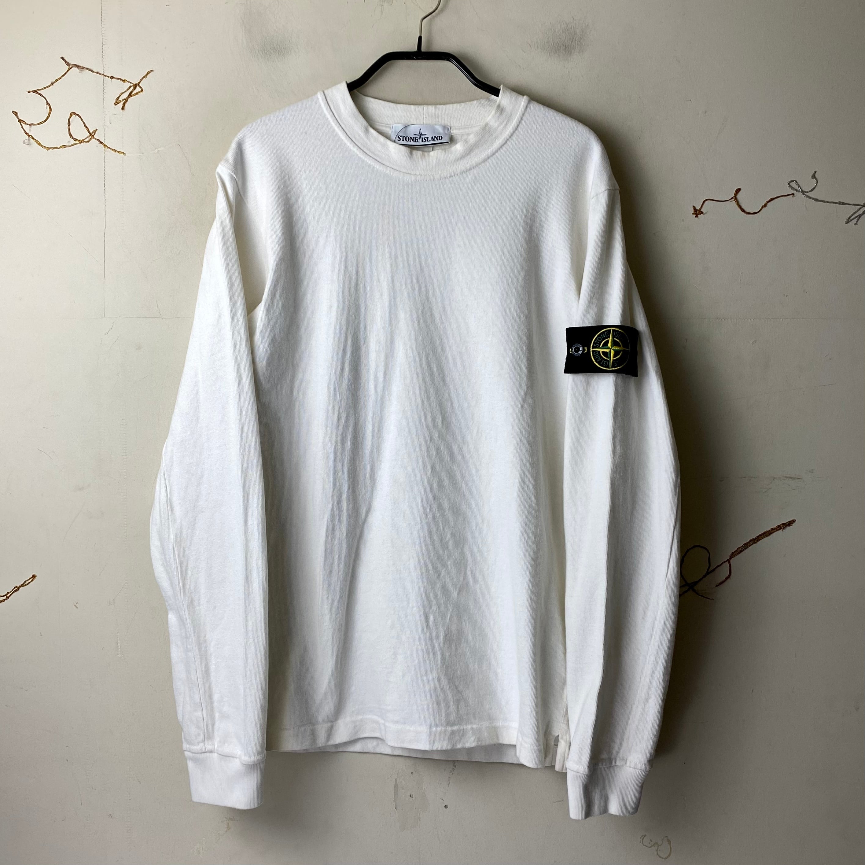 STONE ISLAND white sweat shirt | NOIR ONLINE