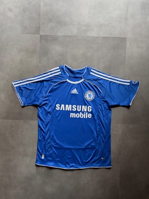 adidas Chelsea FC ホームユニフォーム ゲームシャツ SAMSUNG L ブルー