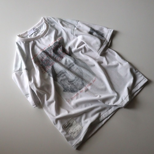 Trompe l'oeil Scratch T-shirts(S/S) ( WHITE )"
