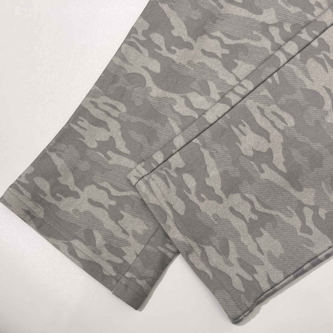 EVEX by KRIZIA エヴェックス バイ クリツィア 迷彩 カモフラ ナイロン 裏起毛 イージーパンツ 42/グレー系 レディース