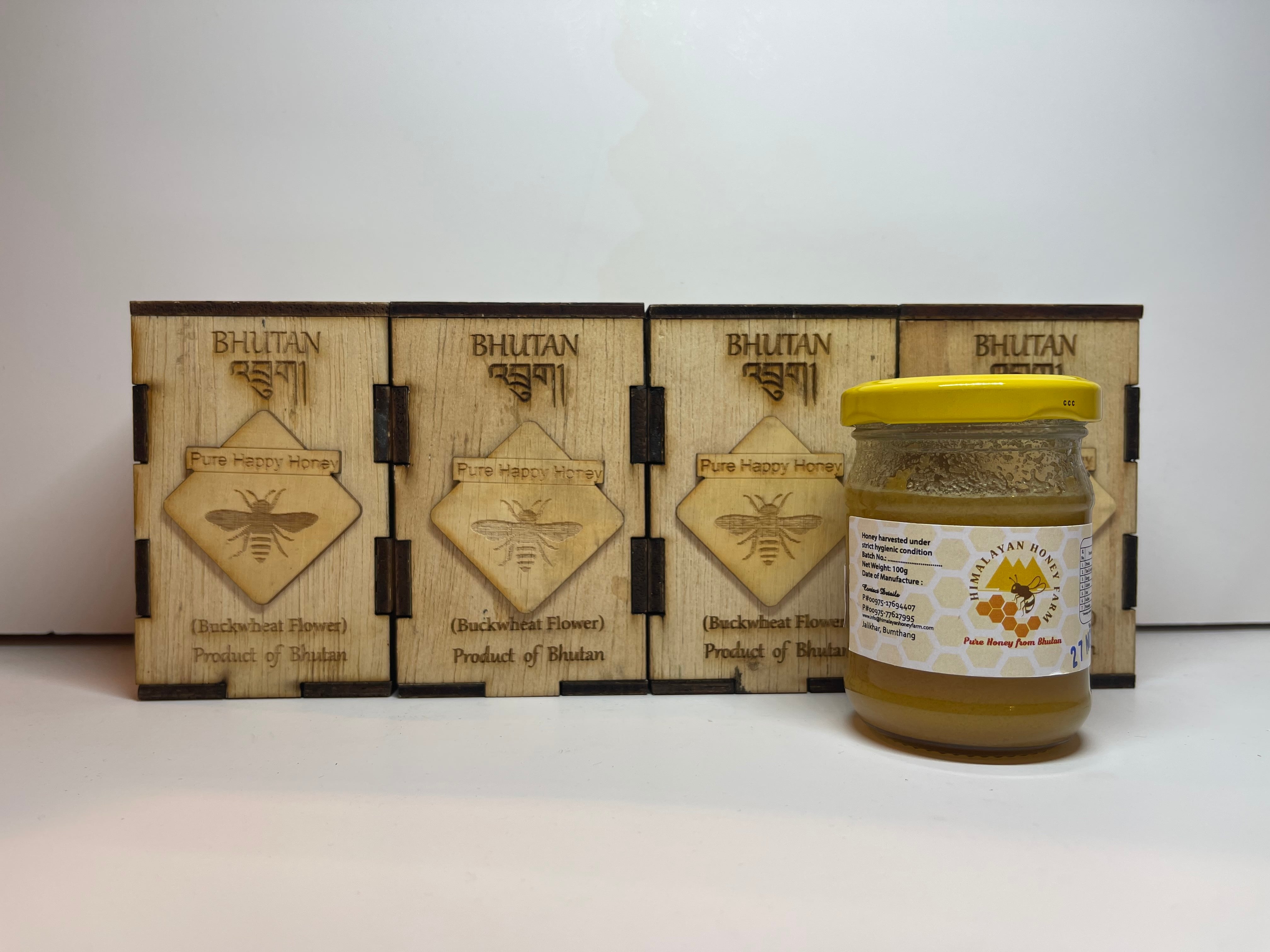 ブータン産はちみつ Pure Happy Honey Buckwheat （ピンクのそばの花