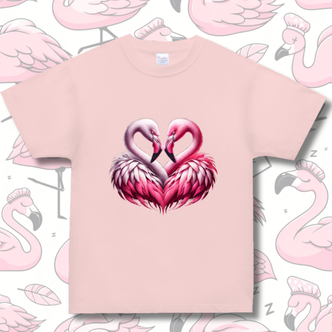 T-shirt -フラミンハートB 4121