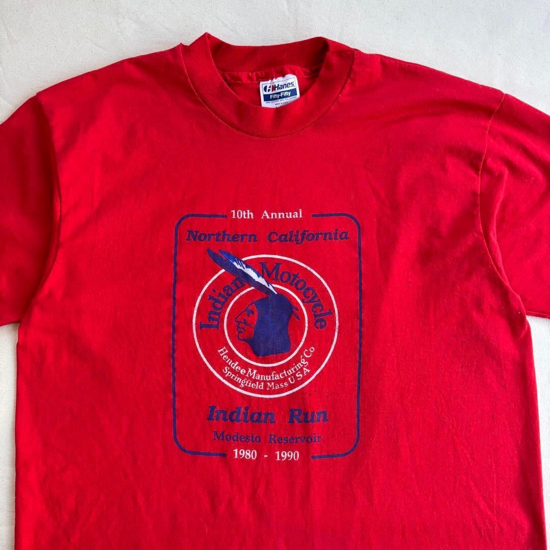 90s INDIAN MOTOCYCLE Tシャツ L インディアン ビンテージ | UC TRADING