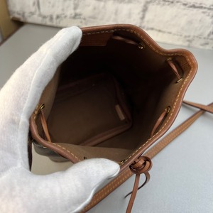LOUIS VUITTON ルイヴィトン モノグラム ナノノエ  ショルダーバッグ ブラウン A-9546