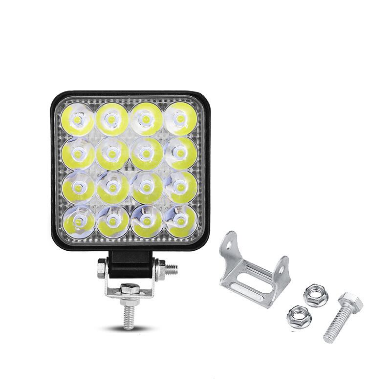 車 10個セット ホワイト 48W 50mm LEDワークライト 作業灯