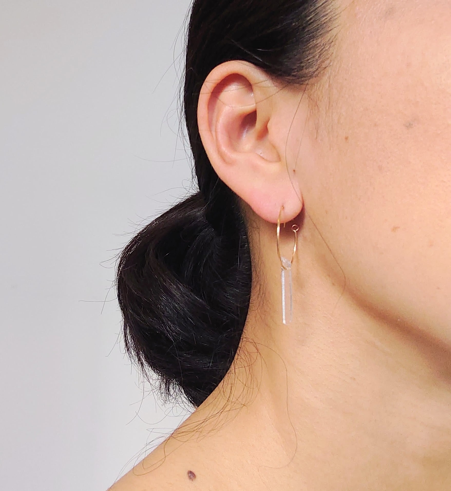 ヒマラヤ剣水晶のピアス 一点物 by Haru | haru - 星と大地の