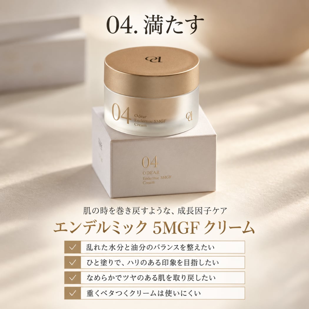 ODEAR エンダーミック 5MGF クリーム