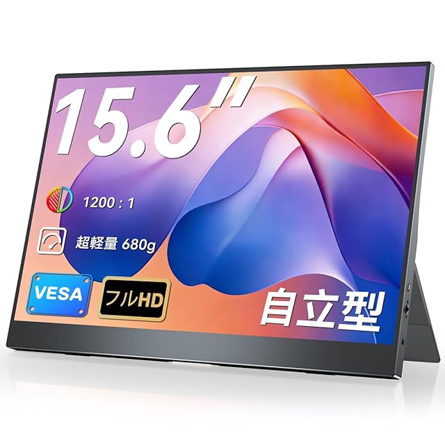 デュアル モバイルモニター 15.6インチ Newsoul 折りたたみ式 上下2