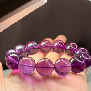 希少✩秘蔵プレミアム✩大玉パープルフローライトブレスレット