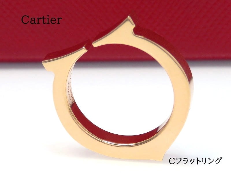 Cartier カルティエ 750 Cフラット リング ピンクゴールド | ＫＡＲＵＭＡ powered by BASE