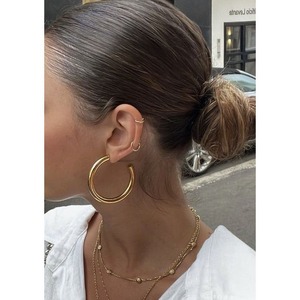 Classic Hanging Hoop Earrings 124121
