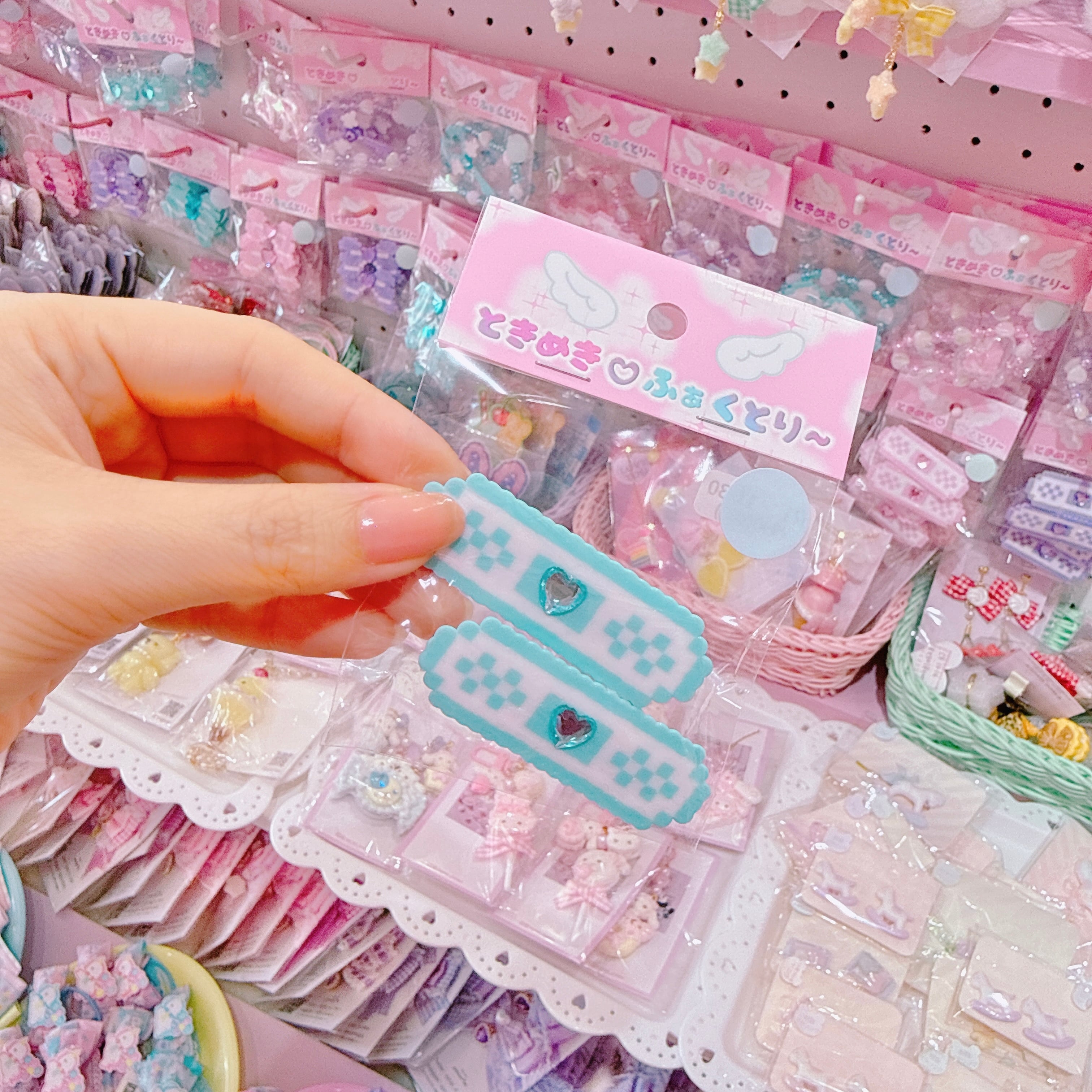 【R1】11-30シングルばんそうこうツインヘアクリップ