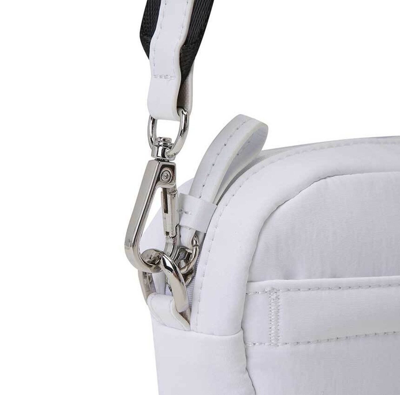 Crinkle Mini Shoulder Bag [サイズ: F (AGCUUBG10WHF)] [カラー: WHITE]