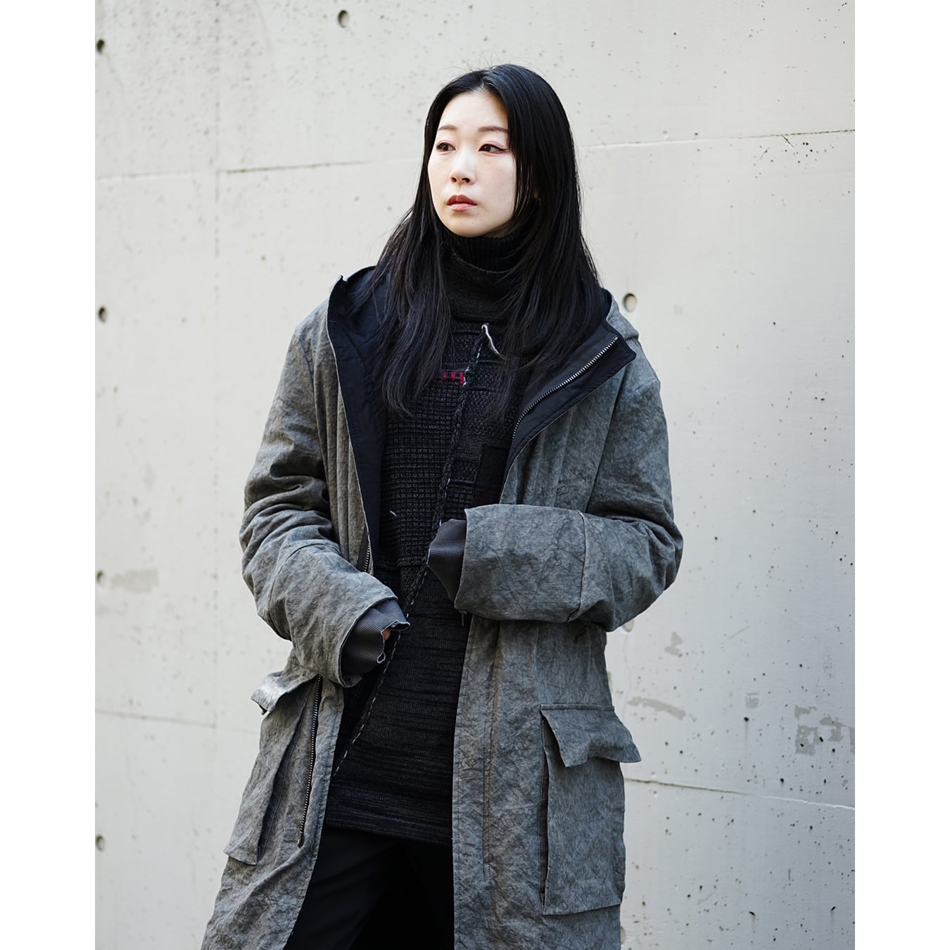 daub] (ドーブ) M25AW-CT121 Reversible Zip-Up Hooded Coat | Clique