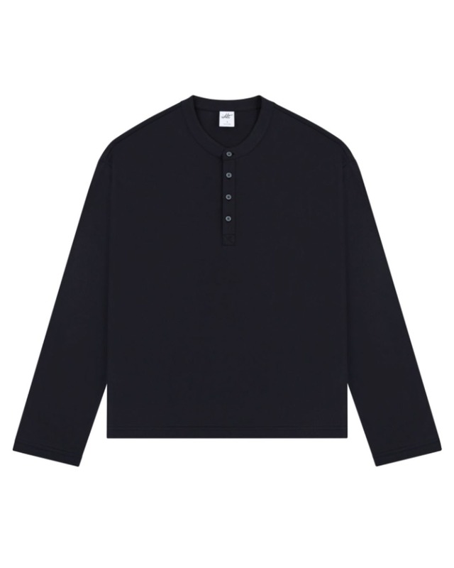 ヘンリーネックロングスリーブTシャツ　S0125