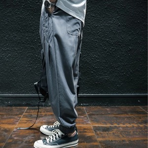 Tapered drawstring ankle pants 0959