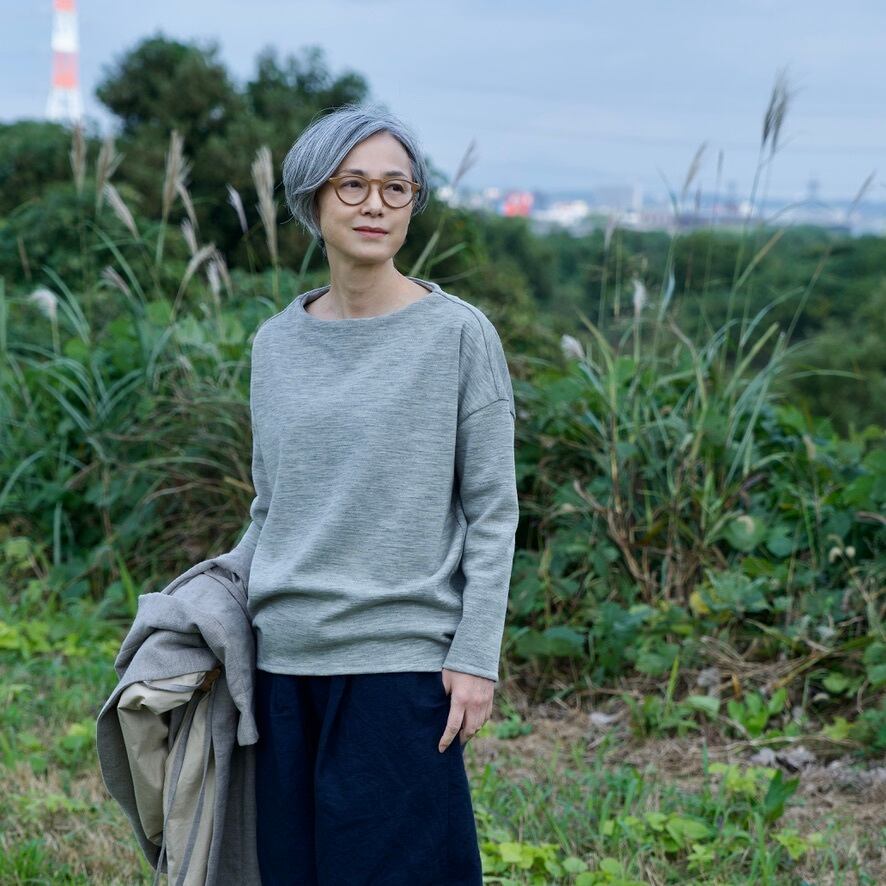 Lanmin Knit Pull Over：ランミンニットプルオーバー <light grey