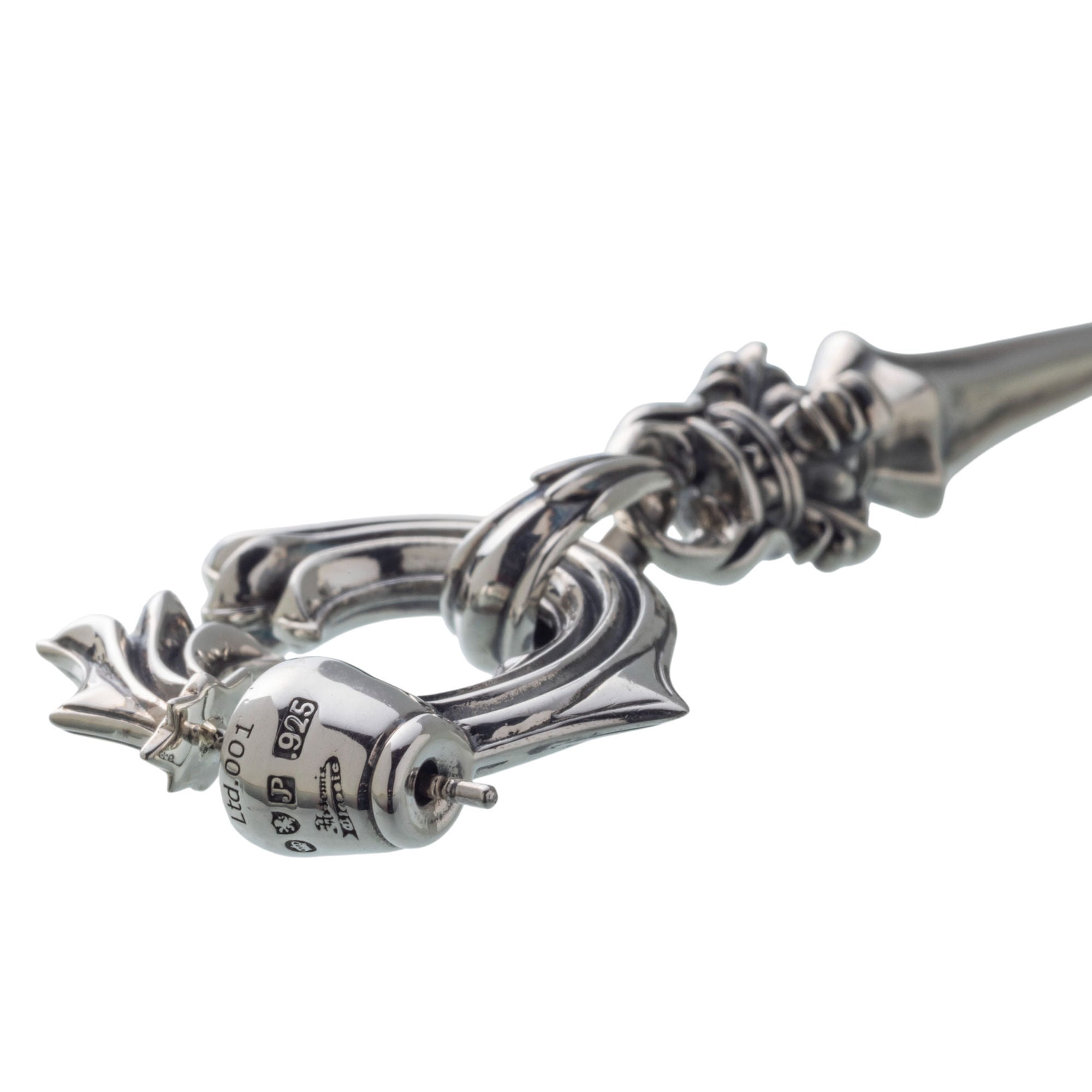 限定誕生石シリアル入り】【カスタムオーダー】銀牙ドロップピアス