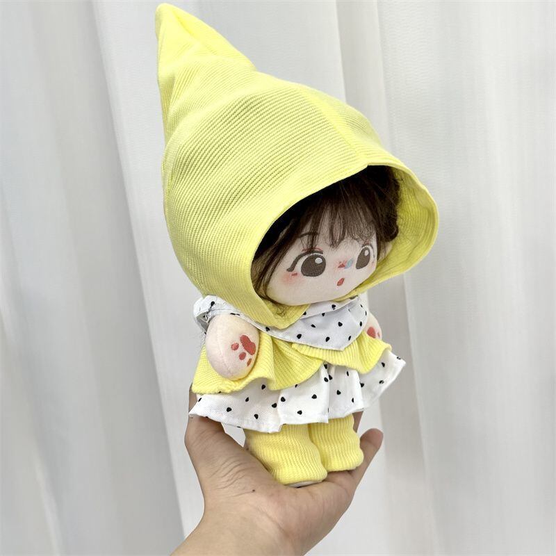 20cmぬいぐるみ用 フード付きマント＋スカート＋マフラー＋靴 ぬい服