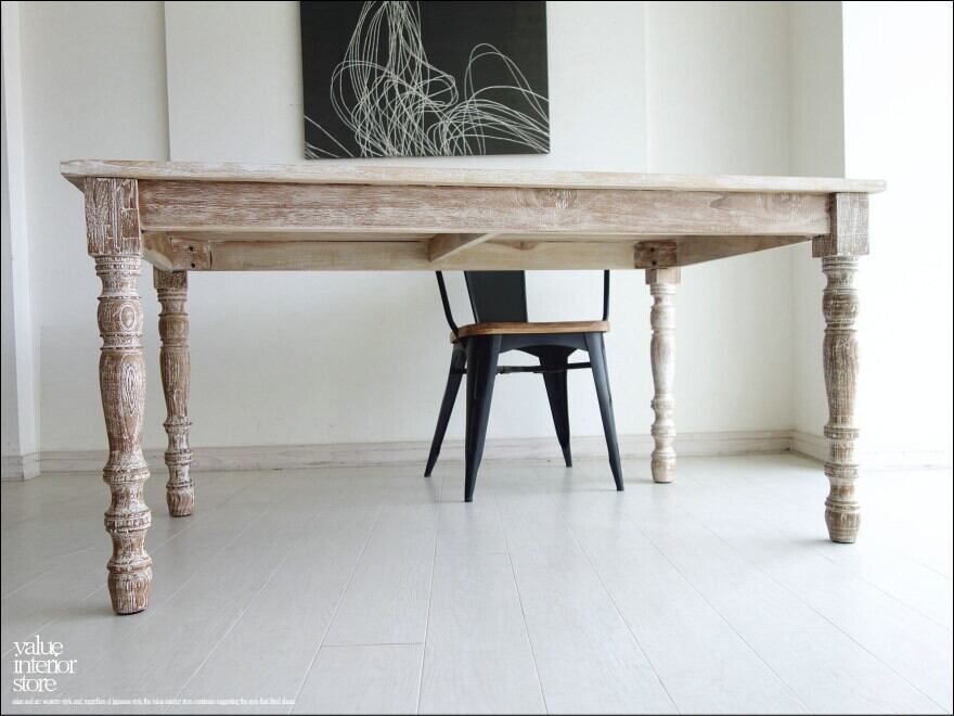 オールドチーク総無垢材 カフェテーブルLW ダイニングテーブル 机 デスク 天然木 木製 ナチュラル 銘木 総無垢 送料無料 幅90cm×奥90cm オールドチーク無垢材 ダイニングテーブルSlenWW 食卓テーブル 無垢材