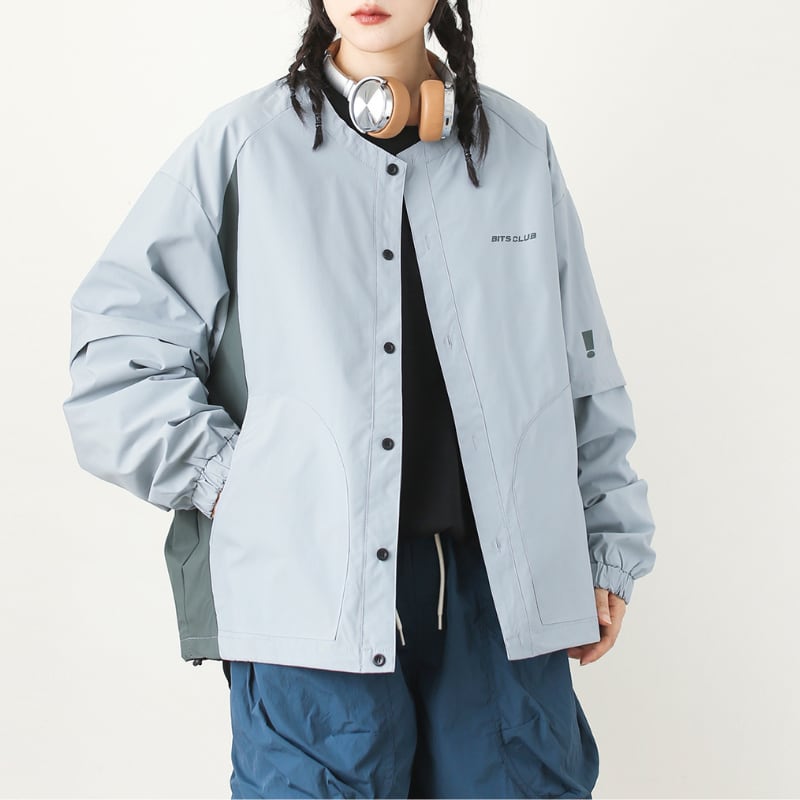 コントラストカラードローストリングジャケット C00551