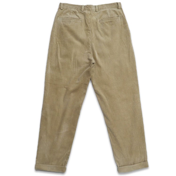 GAP ギャップ 太畝 コーデュロイ パンツ スラックス 古着 GAP ギャップ ツータック 太畝 コーデュロイパンツ ブラウン系