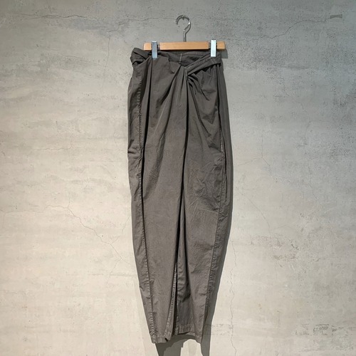 【COSMIC WONDER】Suvin cotton broadcloth wrapped pants/Sumi/17CW11114-3