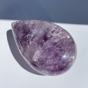 両面ぷるぷる◎アメジスト しずく型 01◇ Amethyst ◇天然石・鉱物・パワーストーン