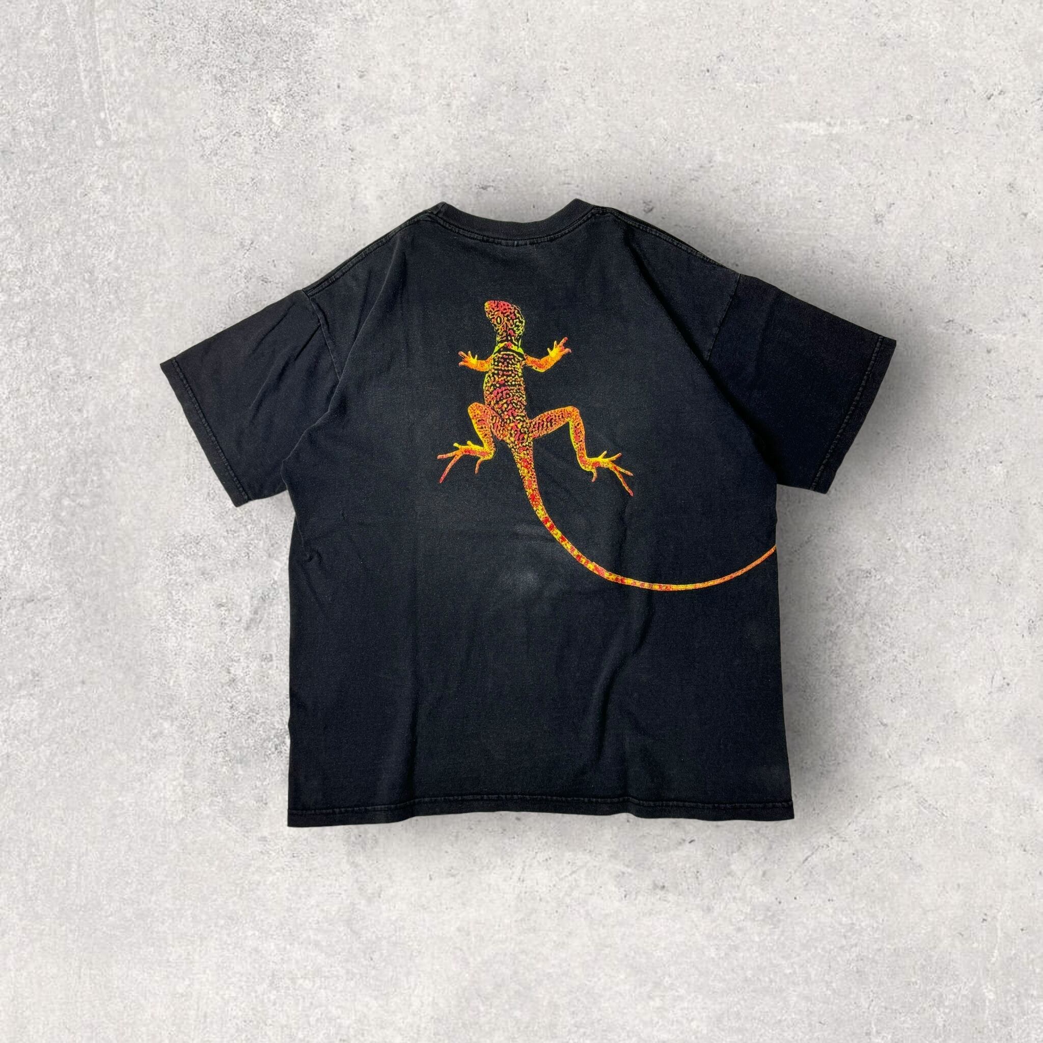 "90's Marlboro" Lizard / Gecko print t-shirt made in USA