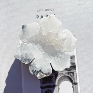 White Agate Druzy Flower 4