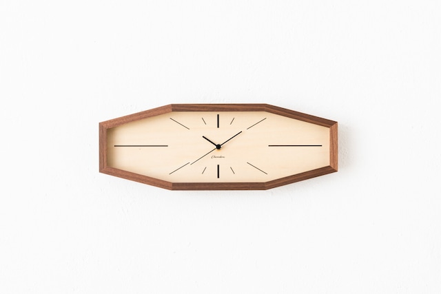 電波時計 LINE CLOCK 【WALNUT】