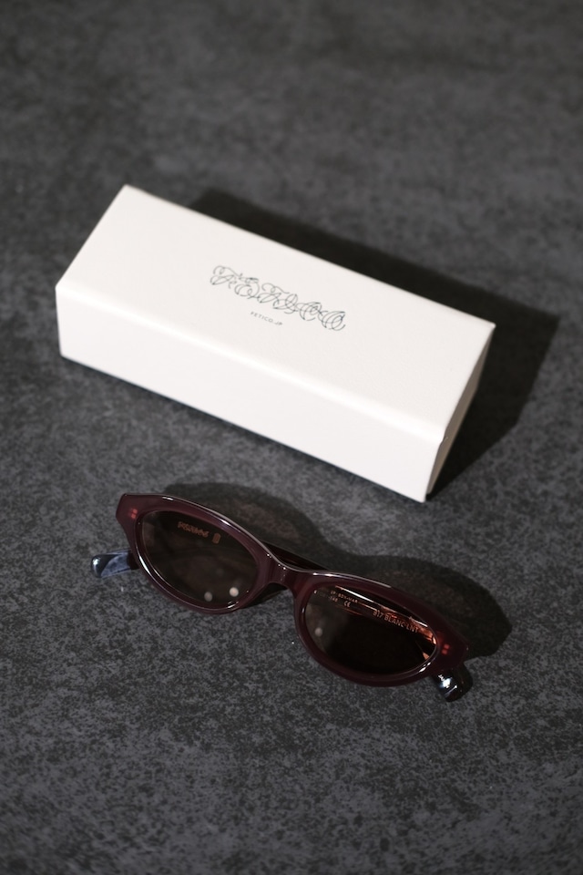 【FETICO】FETICO×BLANC OVAL FRAME SUNGLASSES - bordeaux -