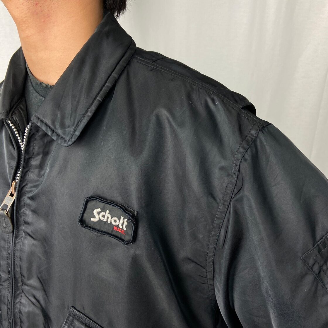 Schott ショット CWU-R ミリタリー フライトジャケット メンズXL 古着 
