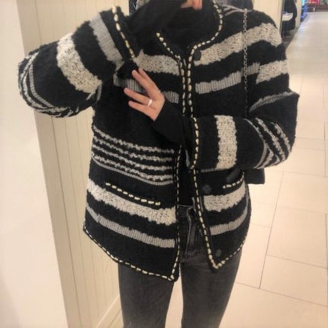 ボーダーショートコート O0029