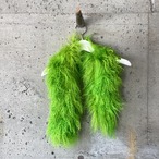 green real fur muffler