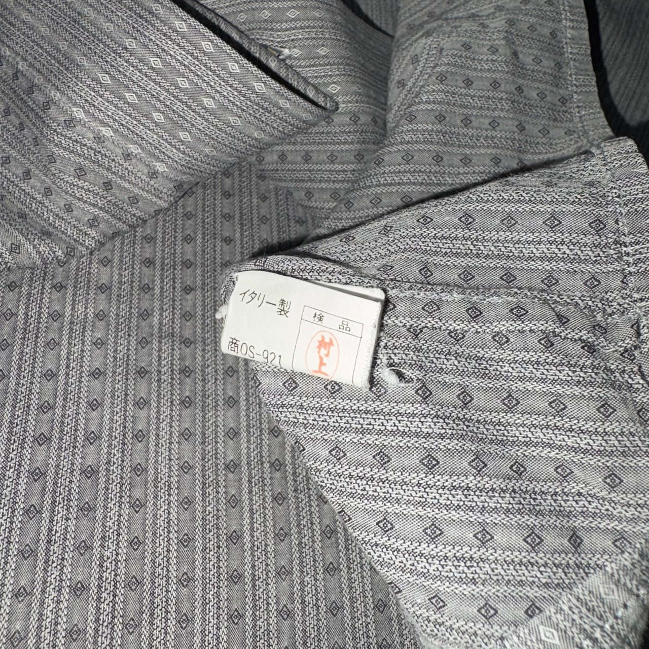 vintage GIANNI VERSACE diamond stripe shirt