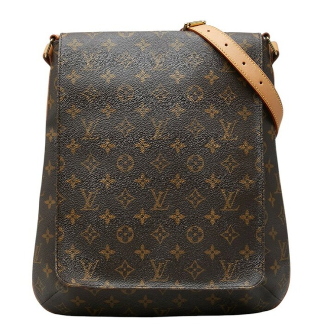 ルイ ヴィトン モノグラム ミュゼット 斜め掛け ショルダーバッグ M51256 ブラウン PVC レザー レディース LOUIS VUITTON 【中古】