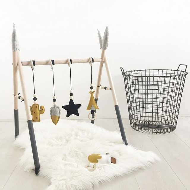 知育北欧ウッドベビージム 13type 海外ベビーグッズ 知育 プレイジム 木製フレーム 組み立て式 おもちゃ キッズ用品 ベビー用品 赤ちゃん用品 お昼寝 お寝相アート Mamahalo Shop