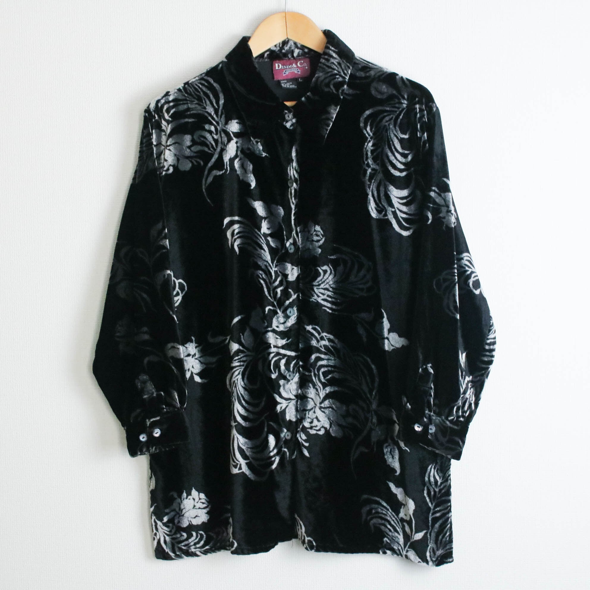 velours shirt XL